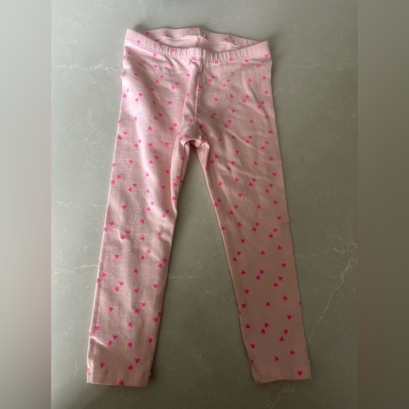 Cat & Jack Other - Preloved Cat & Jack Pink Heart Leggings